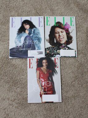 ELLE Magazine Lot of 3 Feb to Apr 2026 Issues Featuring Raye For Mag Collectors